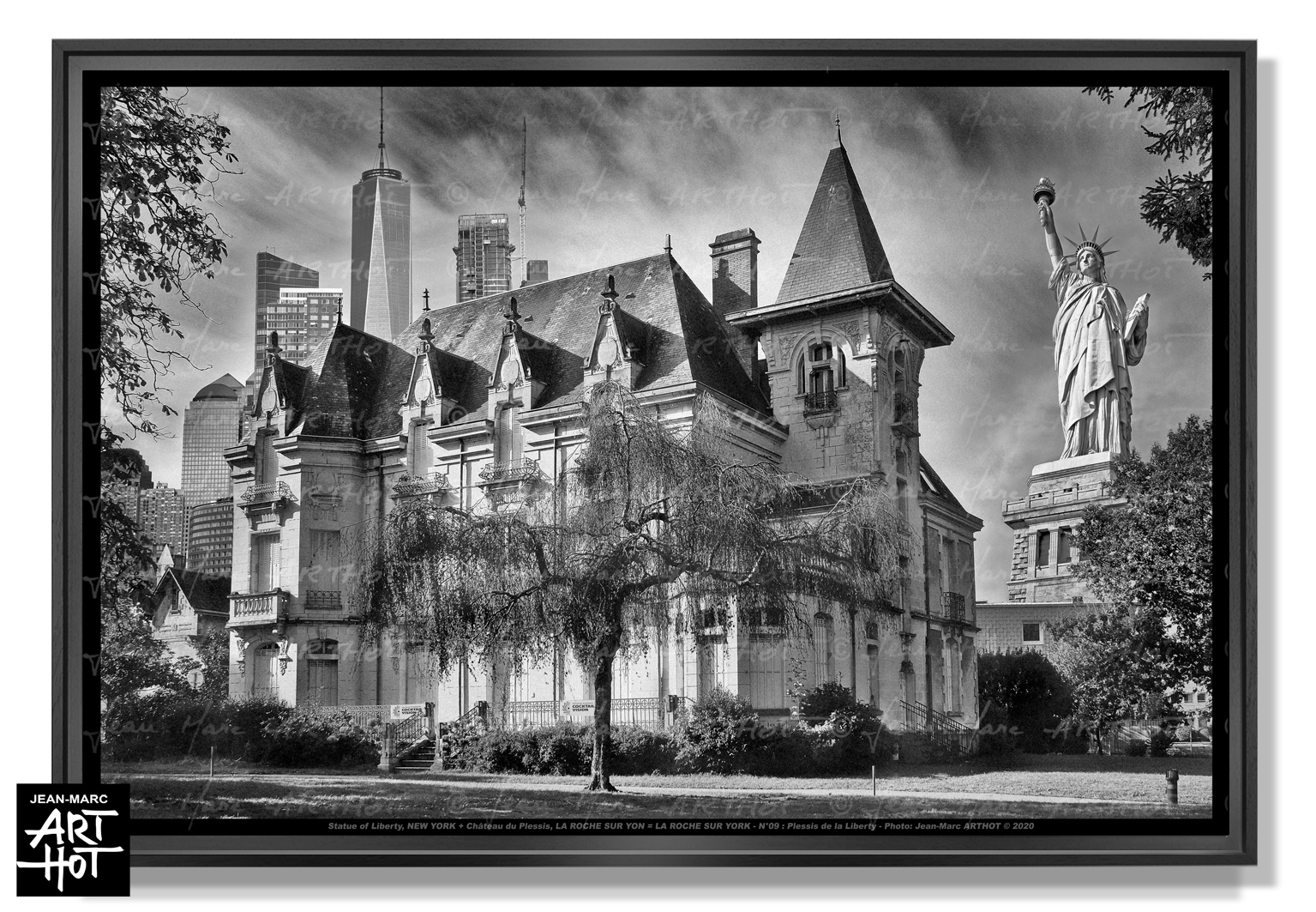 arthot-photo-art-b&w-new-york-vendee-la-roche-sur-yon-009-chateau-plessis-statue-liberty-